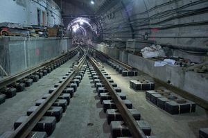 The Second Avenue Subway during construction
