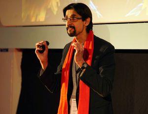 Sanjay speaking at a TEDx event